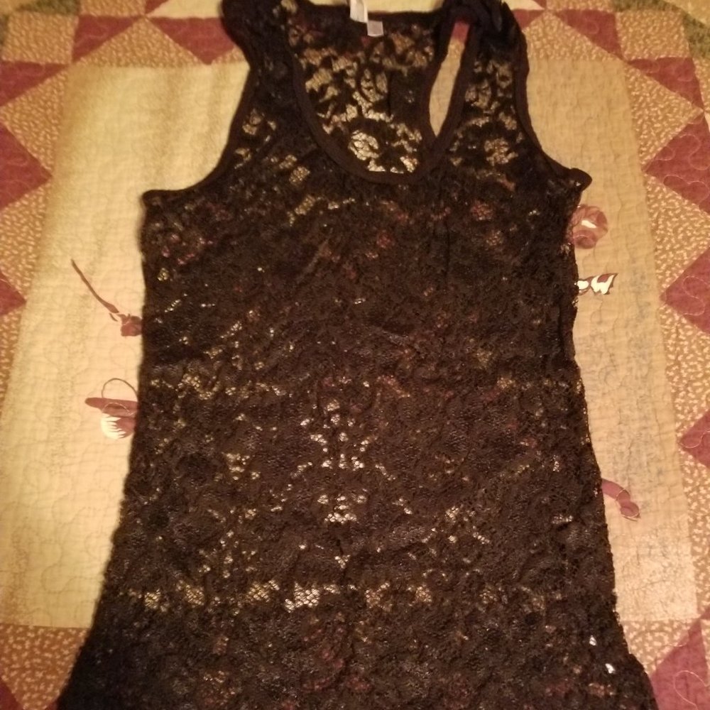 Black Lace Tank